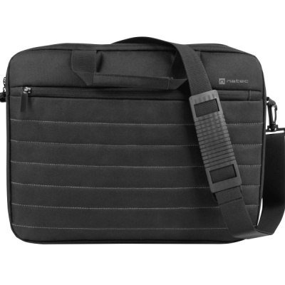Geanta laptop Natec Taruca, compatibilitate dimensiune laptop 14.1", 1 compartiment, material Polyester 600D, negru