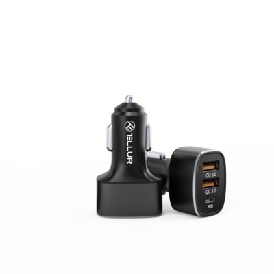 Incarcator auto Tellur FCC9 2x USB Type A QuickCharge 3.0, 1x USB Type C PowerDelivery, 56W - Img 4
