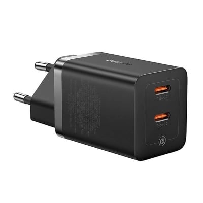 INCARCATOR retea Baseus GaN5 Pro, Quick Charge 40W, 2 x USB Type-C, negru - Img 7