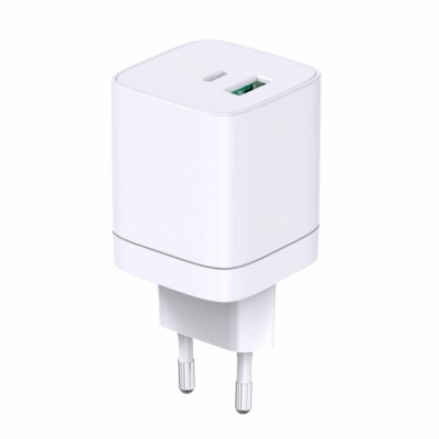 INCARCATOR SERIOUX 45W USB-C & USB-A de perete, USB-C: 5V/3A, 9V/3A, 12V/3A, 15V/3A, 20V/2,25A (45W) PPS: 3,3-11V/4,05A (45W), USB-A: 5V/3A, 9V/2A, 12V/1,5A (18W) USB-C+USB-A: 30W+12W=42W max. - Img 2