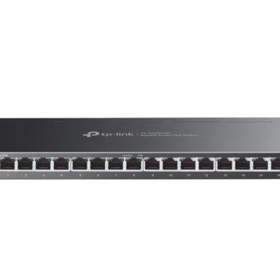 "JetStream™ 16-Port Gigabit Smart Switch with 8-Port PoE+ PORT: 8× Gigabit PoE+ Ports SPEC: 802.3af/at, 120 W PoE Power, Desktop Steel Case FEATURE: Integration with JetStream™ SDN Controller, Static Routing, 802.1Q VLAN, STP/RSTP/MSTP, IGMP Snooping,