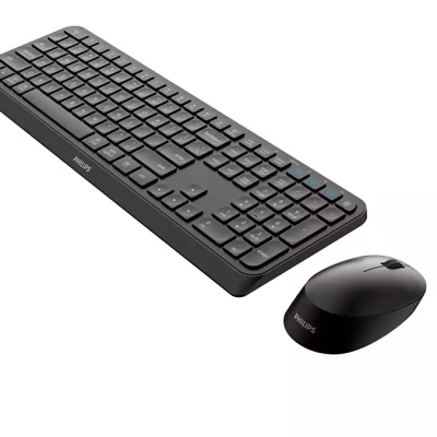 Kit Wireless tastatura si mouse Philips SPT6407B/00, taste numerice, negru - Img 3