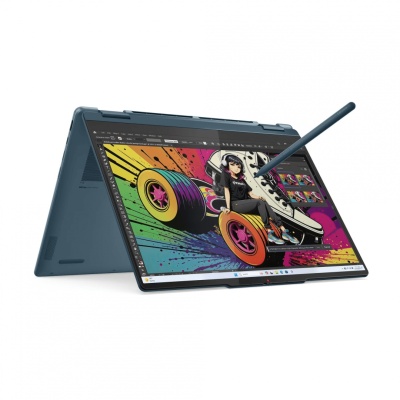 Laptop Lenovo Yoga 7 2-in-1 14AKP10, 14" WUXGA (1920x1200) OLED 600nits (peak) / 400nits (typical) Glossy / Anti-fingerprint, 100% DCI-P3, 60Hz, Dolby Vision®, TÜV Low Blue Light, DisplayHDR™ True Black 500, Glass, Touch, AMD Ryzen™ AI 5 340 (6C / 12T,