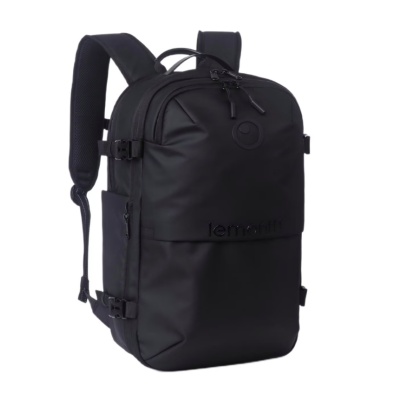 Lemontti Rucsac Smart Premium cu Vacuum si pompa vid 5 capete inclusa, 30-60L pentru cabina avion, impermeabil, doua mufe incarcare USB: USB-A si Type-C, extensie suplimentara, sistem antifurt, Negru - Img 4