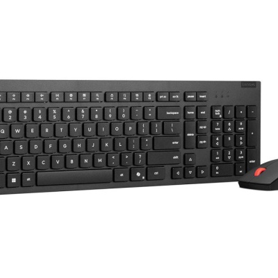 Lenovo Essential Wireless Combo Keyboard & Mouse Gen2 Black-Serbian; Keyboard Layout: 2.5-zone; Button Life: 3 million clicks for left and right buttons; Number of Button: 3 buttones; Mouse Resolution: 1600; Mouse Sensor: Optical Sensor; Packed - Img 3