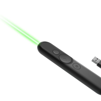 Lenovo Laser Rechargeable Presentation Remote; Weight: 46g; Connectivity: 2.4GHz, Bluetooth 5.3; Color: Black; Included Accessory: Pouch, USB-A to USB-C Cable, QSG, Warranty Card; Number of Button: 3 Buttons; Warranty Period: 1Y