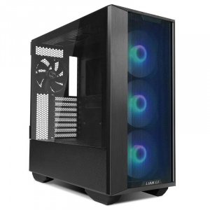 Lian Li LANCOOL III E-ATX Mid-Twr RGB negru, PCI-Slots 8, Preinstalled fans 4x 140 mm