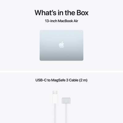 MacBook Air 13.6" Retina/Apple M5 (CPU 10-core, GPU 10-core, NeuralEngine16-core)/16GB/512GB - Sky Blue - US English KB (No Adapter) - 2026 (CTO from MDHH4RO/A) - Img 3