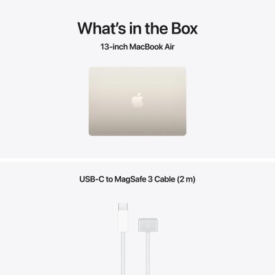 MacBook Air 13.6" Retina/Apple M5 (CPU 10-core, GPU 10-core, NeuralEngine16-core)/24GB/512GB - Starlight - INT KB (No Adapter) - 2026 (CTO from MDHA4RO/A) - Img 3