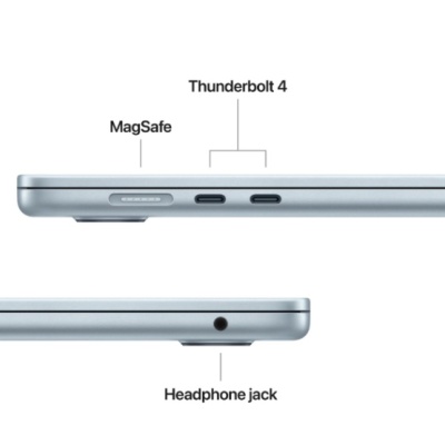 MacBook Air 15.3" Retina/Apple M4 (CPU 10-core, GPU 10-core, Neural Engine16-core)/32GB/512 SSD - Sky Blue - INT KB (2025) (Cto from MC7D4RO/A) - Img 7