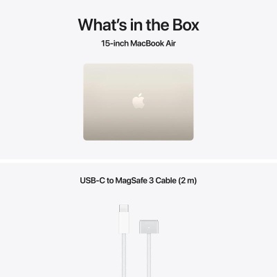 MacBook Air 15.3" Retina/Apple M5 (CPU 10-core, GPU 10-core, NeuralEngine16-core)/32GB/512GB - Starlight - INT KB (No Adapter) - 2026 (CTO from MDVD4RO/A) - Img 4