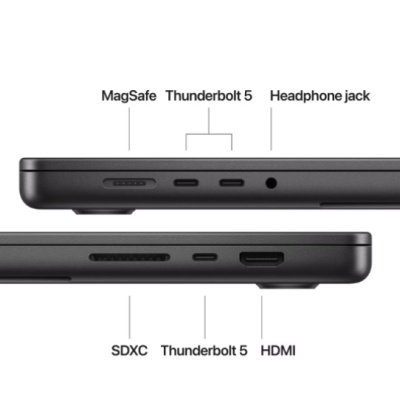 MacBook Pro 16.2"/Apple M4 Max (CPU 14-core, GPU 32-core, Neural Engine16-core)/36GB/2TB - Space Black - INT KB (cto from MX303RO/A) - Img 9