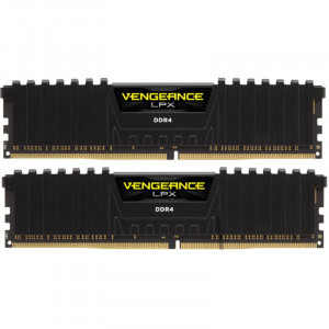 Memorie RAM Corsair Vengeance LPX Black, DIMM, DDR4, 16GB (2x8GB), CL15, 3000MHz