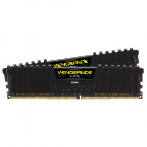 Memorie RAM Corsair Vengeance LPX Black, DIMM, DDR4, 16GB (2x8GB), CL16, 3200MHz