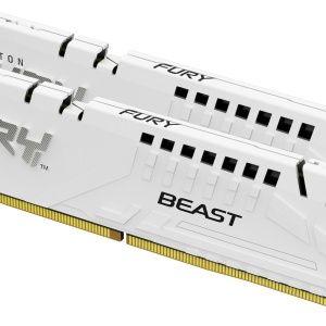 Memorie RAM Kingston 32GB DDR5 6000MHz CL30 Dual Channel Kit FURY Beast White