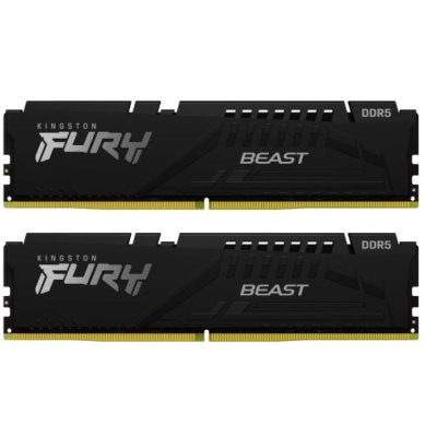 Memorie RAM Kingston DDR5 64GB 5600Mhz CL36 1.25V Dual Channel Kit Fury Beast Black EXPO