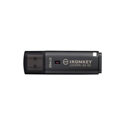 Memorie USB Kingston IronKey Locker+ 50 G2 256 GB, USB Type-A, Negru