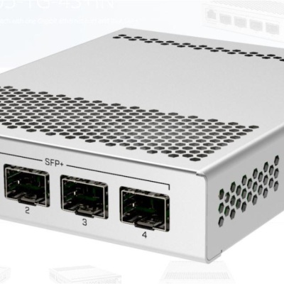 Mikrotik CRS305-1G-4S+OUT FIBERBOX PLUS, Procesor: 800 MHz dual core, Sistem operare: RouterOS v7 / SwOS, 256Mb RAM, 16MB Flash, POE in 802.3af/at 42-57 V, interfata: 1 x 10/100/1000, 4 x SFP, Wwatherproof: IP66.