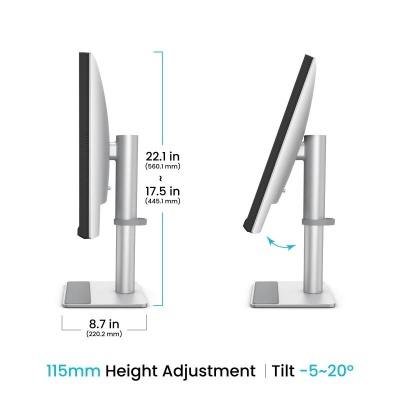 Monitor BQ 27" MA270U, Diagonal (inch): 27, Diagonal (cm): 69, Aspect ratio: 16:9, Panel: IPS, Resolution: 3840x2160, Refresh Rate: 60Hz, Response time GtG: 5 ms, Brightness (max): 400 cd/m², Contrast (static) : 1200:1, Viewing angle: 178/178, Color - Img 6