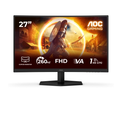 Monitor Gaming AOC C27G42ZE, 27", 1920 x 1080 pixeli, Black, Red, 3 ani Garantie
