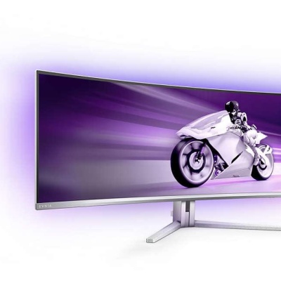 Monitor Philips 49" 49M2C8900L/00, Curvature: 1800R, Diagonal (inch): 49, Diagonal (cm): 124.5, Aspect ratio: 32:9, Panel: QD-OLED, Resolution: 5120x1440, Refresh Rate: 144Hz, Response time GtG: 0.03ms, Brightness (max): 1000 cd/m², Contrast (static) : - Img 4