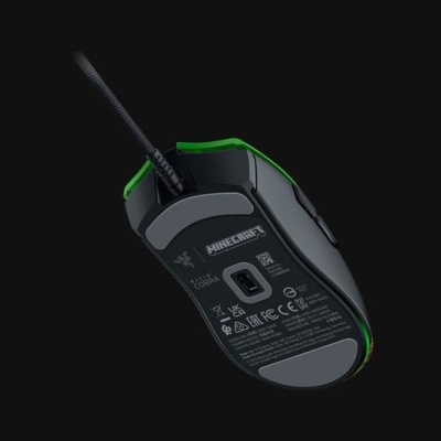 Mouse cu fir gaming Razer Cobra Razer Minecraft Edition, rezolutie 8500 DPI, 6 butoane programabile, iluminare RGB, negru - Img 7