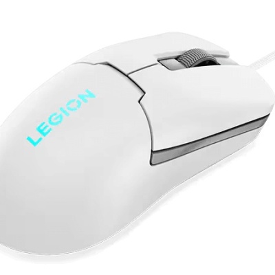 Mouse gaming Lenovo Legion M300s, Iluminare RGB, 8k DPI, Sensor Pixart, Glacier White - Img 3