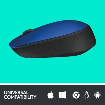 Mouse Logitech M171, wireless, rezolutie 1000 DPI, albastru - Img 9