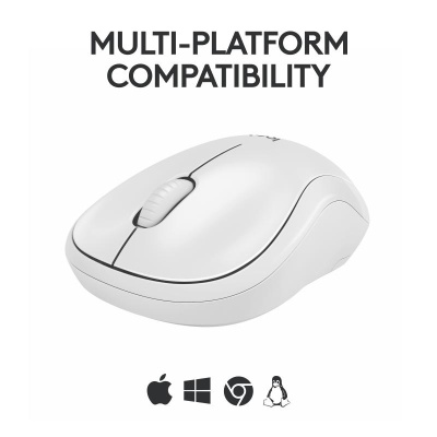 Mouse Logitech MK240 Silent Wireless, optic, interfata Bluetooth, rezolutie 1000 DPI, alb - Img 11