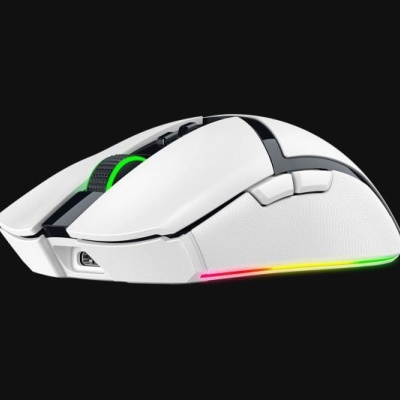 Mouse Razer Cobra Pro wireless, rezolutie 30000 dpi autonomie baterie pana la 100h (1000Hz), pana la 30h (4000Hz*), pana la 170h (Bluetooth), alb - Img 9