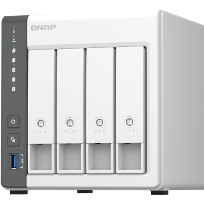 NAS QNAP 433 4-Bay, CPU ARM 2.0GHz Quad core, RAM 4GB, HDD 2.5"/3.5" SATA 6Gbps (neincluse), LAN: 1 x 2.5GbE + 1 x GbE, USB3.2 Gen1: 1 USB2.0: 2, tower, adaptor alimentare, garantie 2 ani