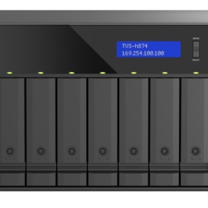 NAS QNAP H874 8-Bay, CPU Intel® Core™ i7 12-core 20-thread Processor, RAM 32GB (2x 16GB) DDR4 SODIMM (Max. 64GB), 8 x 2.5"/3.5" SATA 6Gbps + 2 x M.2 2280 NVMe HDD (neincluse), LAN: 2 x 2.5GbE (2.5G/1G/100M/10M), Tower, Single PSU, 350W, garantie 3 ani