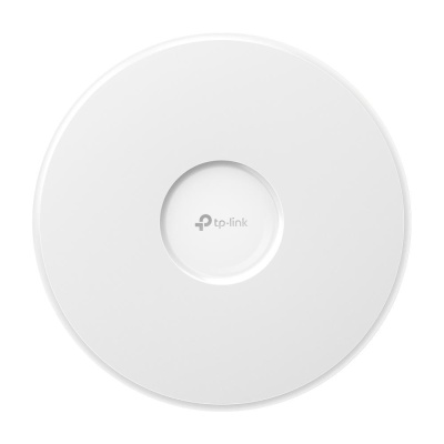 "Omada BE9300 Ceiling Mount Tri-Band Wi-Fi 7 Access Point PORT: 1×2.5G RJ45 Port SPEED:574Mbps at 2.4 GHz + 2880 Mbps at 5 GHz+ 5760 Mbps at 6 GHz FEATURE: 802.3at POE+ and 12V DC (Power Adapter is not included), 4×Internal Antennas, MU-MIMO, 320MHz