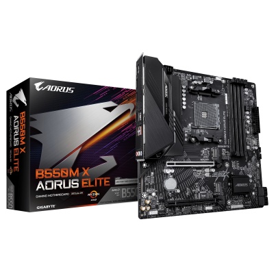 Placa de baza Gigabyte B550M X AORUS ELITE, Socket AM4, DDR4, Micro-ATX