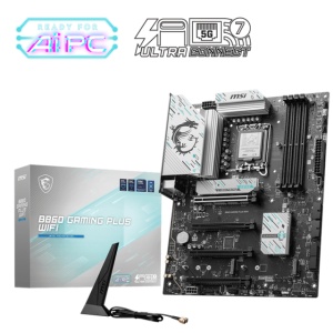 Placa de Baza MSI B860 GAMING PLUS WIFI LGA1851, 4x DDR5, 1x HDMI 1x DP 1x Type-C DP, 4x PCIE x16, 3x M.2, 4x SATA 6GB/s, ATX