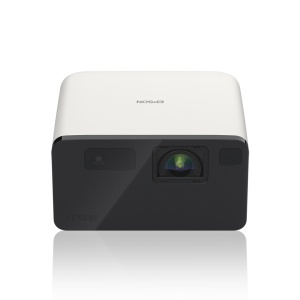 Proiector Epson EF-21W Proiector compact cuproiecte de pana la 150", Tehnologie 3LCD, LCD 0.62", 1000 lumeni (500 mod economic), Full HD, Aspect: 16:9, Contrast: 5.000.000 : 1, Sursa lumina: Laser, Durata de viata sursa lumina: 20.000 ore, Refresh rate: