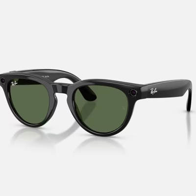 Ray-Ban Meta Headliner Gen 2 AI Glasses Shiny Black/G-15 Green RW4013 601/71 50