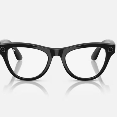 Ray-Ban Meta Skyler AI Glasses Shiny Black/Transitions Amethyst - Img 3