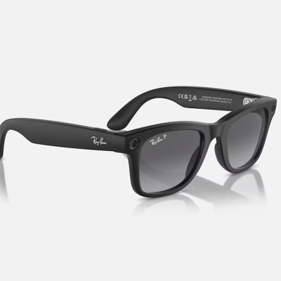 Ray-Ban Meta Wayfarer AI Glasses Matte Black/Polar Gradient Graphite (Large) - Img 3