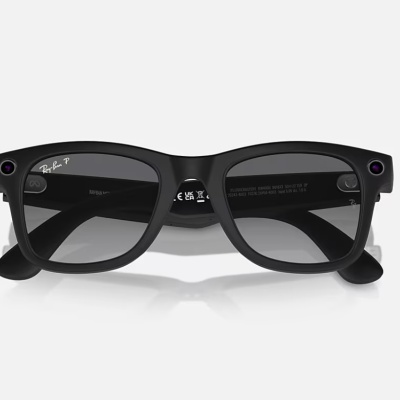 Ray-Ban Meta Wayfarer AI Glasses Matte Black/Polar Gradient Graphite - Img 5