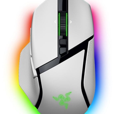 Razer Basilisk V3 Pro 35K, wireless, bluetooth, rezolutie maxima 35000 DPI, iluminare Razer Chroma™ RGB, senzor Focus Pro 35K Optical Sensor Gen-2, alb - Img 6