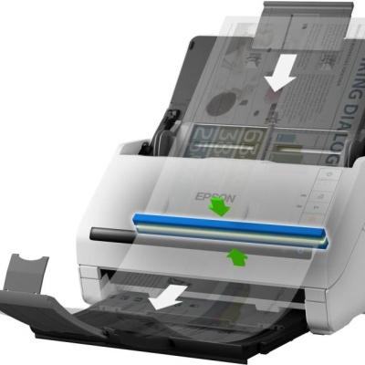 Scanner Epson DS-530II, dimensiune A4, tip sheetfed, viteza scanare: 70 ipm alb-negru si color, rezolutie optica 600x600dpi, ADF Single Pass 50 pagini, duplex, senzor CCD, Scan to Email, Scan to FTP, Scan to Microsoft SharePoint®, Scan to Print, Scan to - Img 6