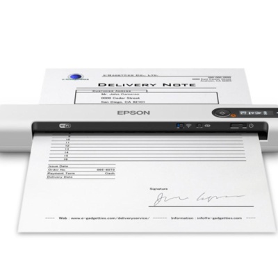 Scanner Epson WorkForce DS-80W, A4, Manual, Handheld, USB + WLAN