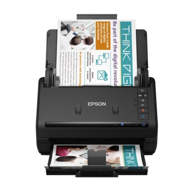 Scanner Epson WorkForce ES-500WII, dimensiune A4, tip sheetfed, Duplex, viteza scanare: 35 ppm mono si color, rezolutie optica 600 X 600dpi, senzor CIS, capacitate: 50 coli, tehnologie ReadyScan LED, Scanare catre BMP, JPEG, TIFF, multi-TIFF, PDF, - Img 2