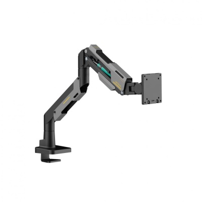 Suport monitor Serioux SRXA-MM101-C012GR, arc cu gaz, compatibilitate dimensiune ecran 24"-57", greutate maximă suportata: 2~30 kg, VESA: 75x75, 100x100, 100x200, 200x100, 200x200, inclinare: +70°~-45°, pivotare: +90°~-90°, rotația ecranului: 360° - Img 2