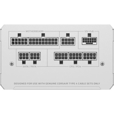 Sursa CORSAIR RM1000e 1000W ATX3.1 WHITE, Full Modulara, eficienta cibernetica GOLD - Img 3