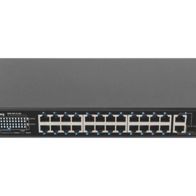 Switch 24x 100 Mb PoE+ / 2x combo, rack 19", Gigabit Ethernet, 250W