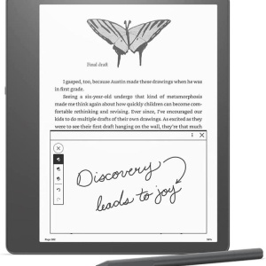 Tableta ePaper Amazon Kindle Scribe, ecran 10.2", 300 ppi, Premium Pen inclus, 16GB, Wi-Fi (Gri)