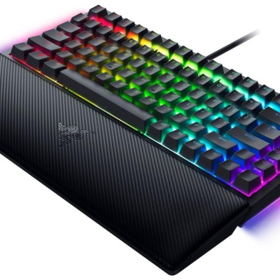 Tastatura mecanica gaming BlackWidow V4 75%, taste ABS, layout Intls. US (ISO),iluminare RGB, cu 6 butoane customizabile, suport pentru incheietura magnetic, negru - Img 2