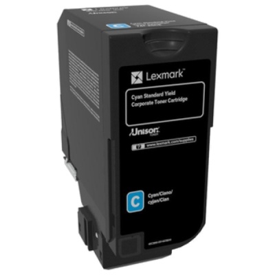 Toner Lexmark 74C2SCE cyan, 7k ,compatibil cu CX725de, CX725dhe ,CX725dthe, CS725de, CS720de, CS720dte, CS725dte - Img 2